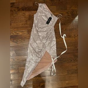 Beautiful sequin one shoulder dress NWT!